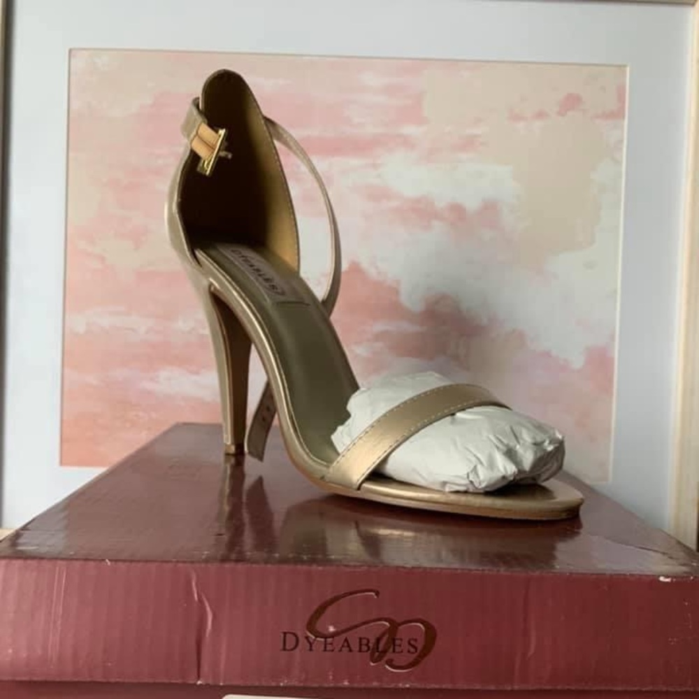 Metallic heels